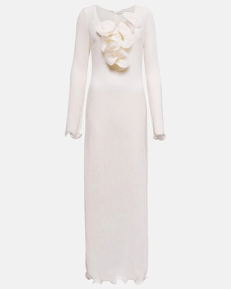 Magda Butrym Maxikleid aus Crêpe Weiß