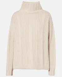 Max Mara Rollkragenpullover Vitalba aus Wolle und Kaschmir Beige