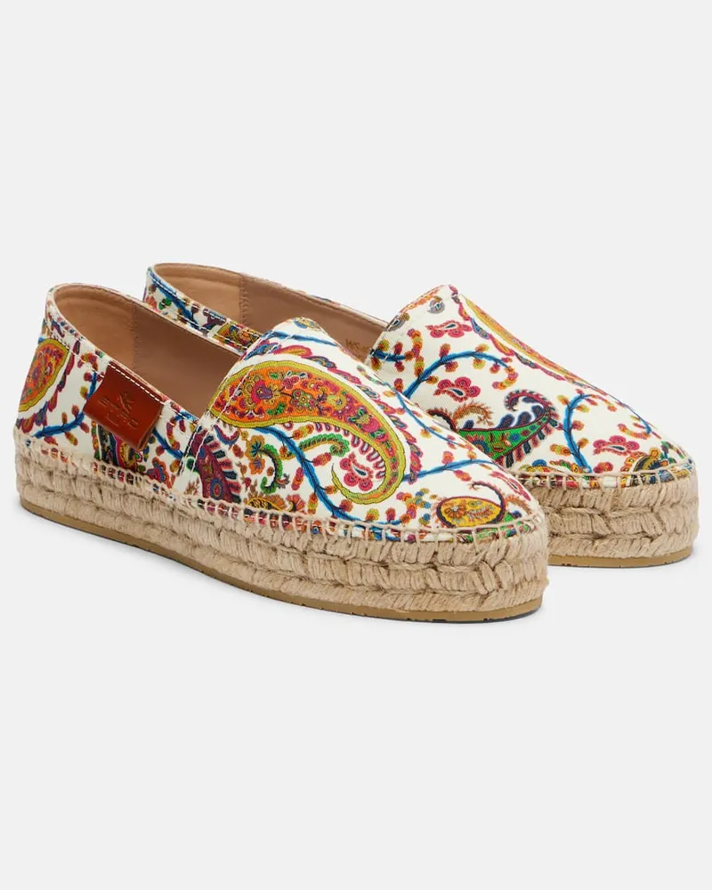 Etro Espadrilles aus Canvas Multicolor