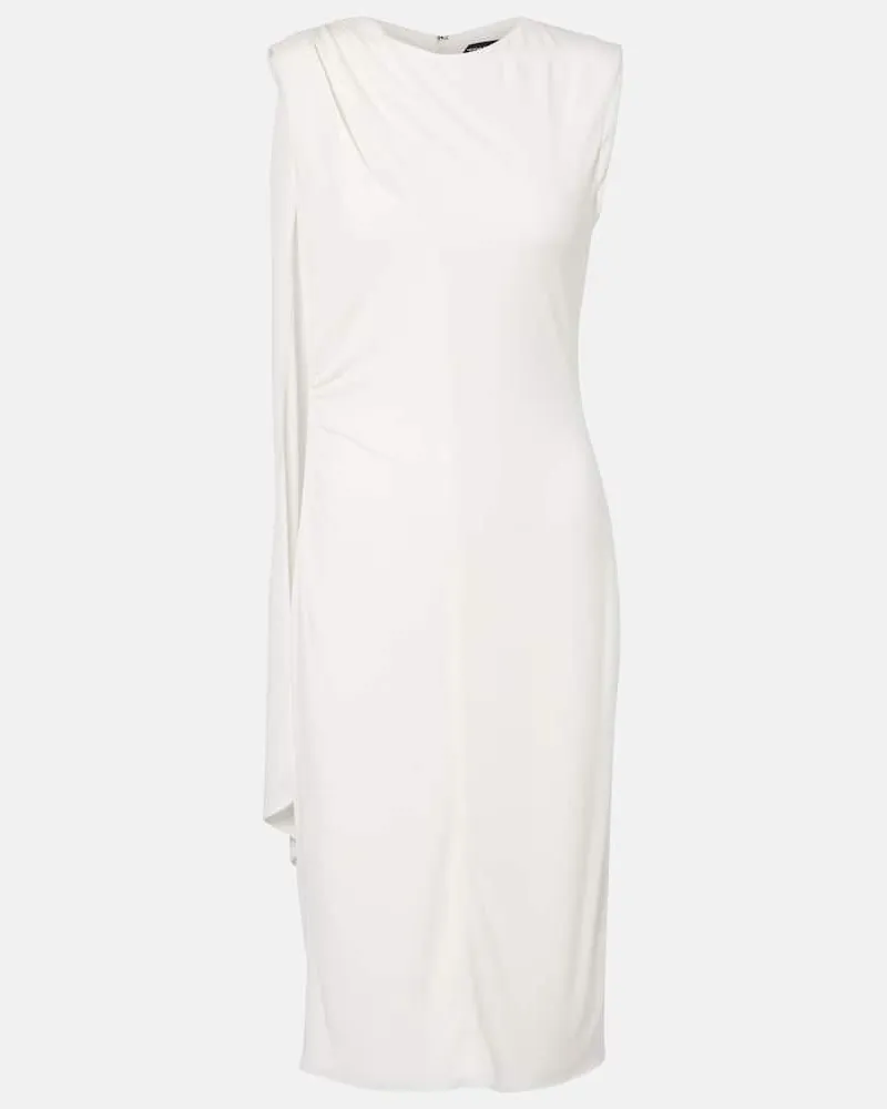 Tom Ford Midikleid aus Crêpe-Jersey Weiß