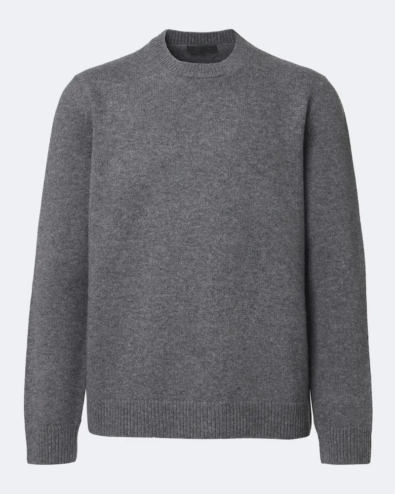 Prada Pullover aus Schurwolle Grau