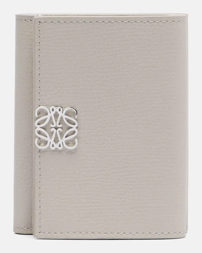 Loewe Portemonnaie Anagram aus Leder Beige