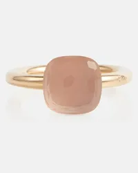 Pomellato Ring Nudo Classic aus 18kt Rose- und Weissgold mit Rosenquarz Pink