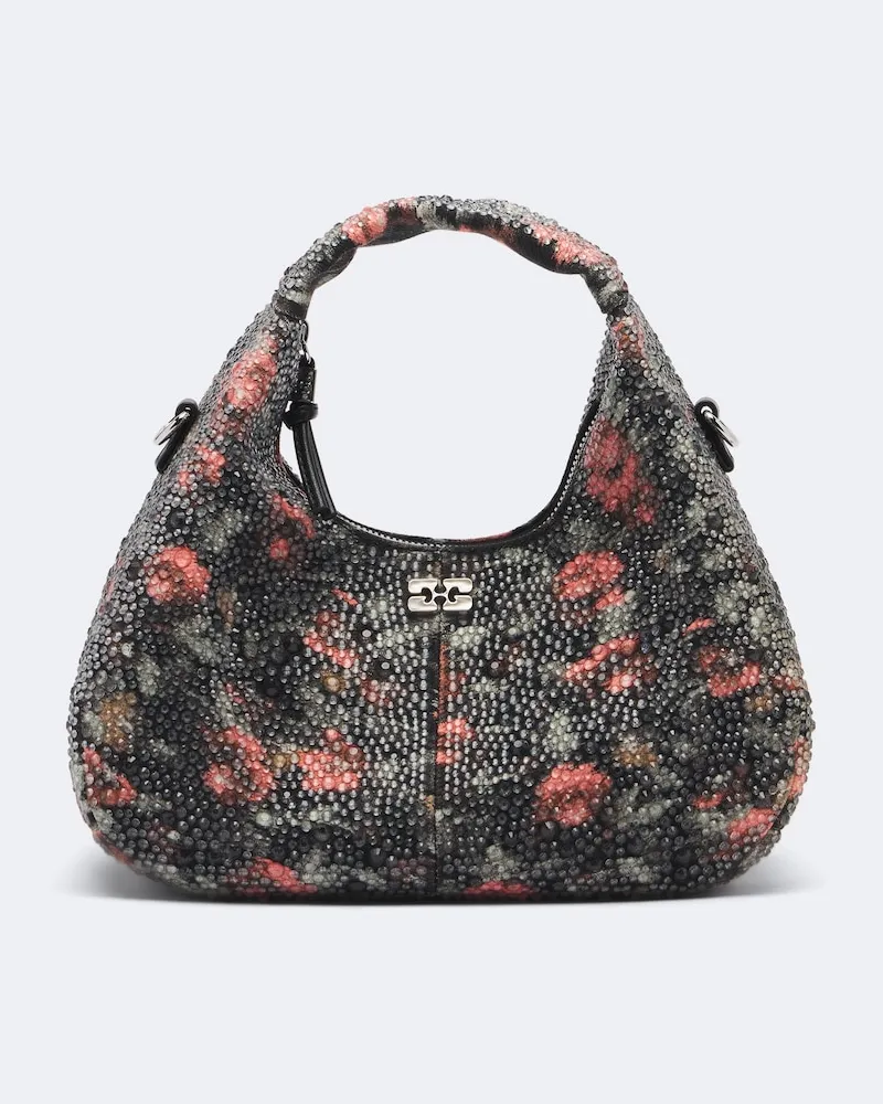 Ganni Verzierte Henkeltasche Mini Multicolor