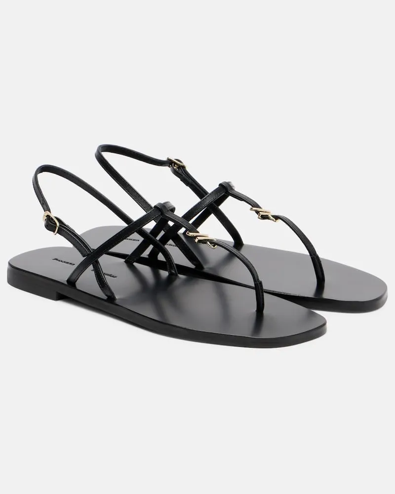 Proenza Schouler Sandalen Monogram aus Leder Weiã