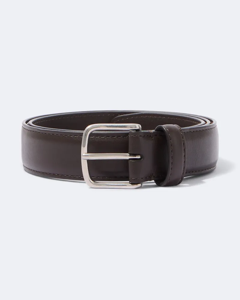 The Row Gürtel Classic aus Leder Braun