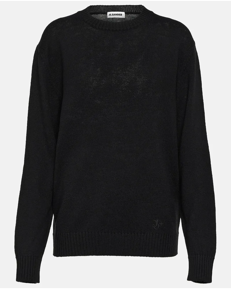 Jil Sander Pullover aus Wolle Schwarz