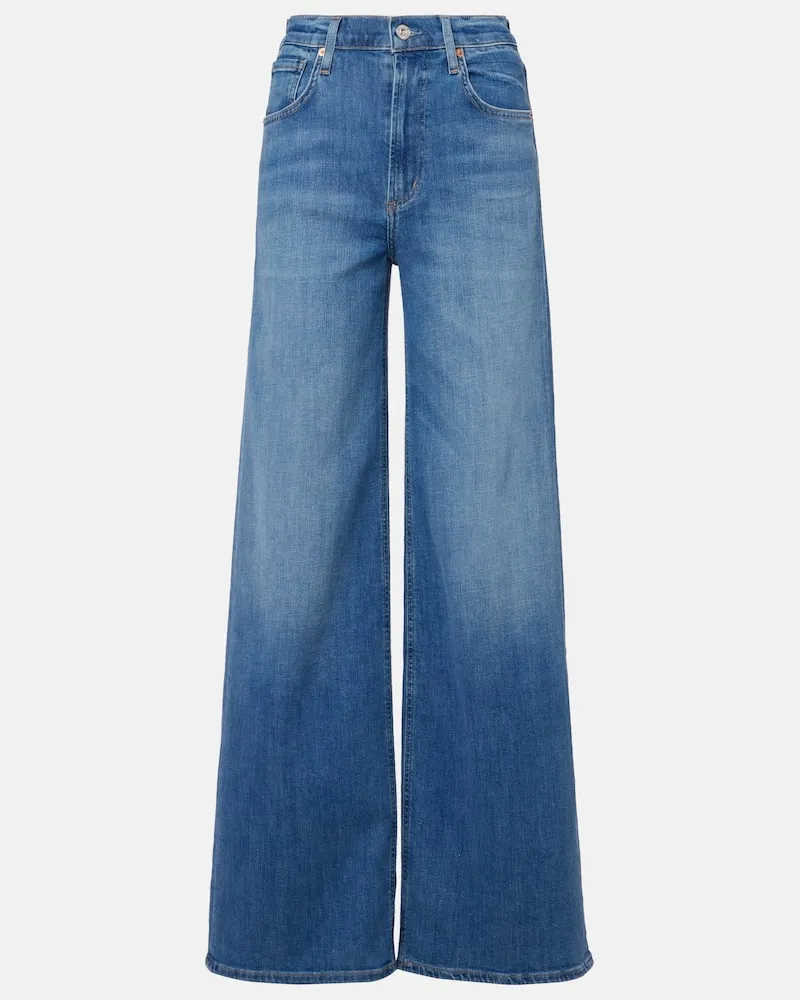 Citizens of humanity High-Rise Wide-Leg Jeans Lyra Long Blau