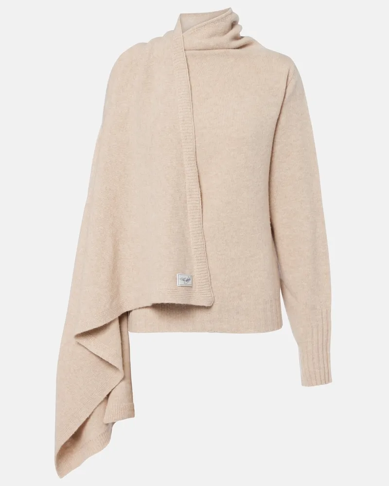 ATTICO Pullover aus Schurwolle Beige