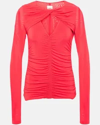 Isabel Marant Top Vandalia aus Jersey Rot