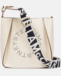 Stella McCartney Schultertasche Stella Logo Beige