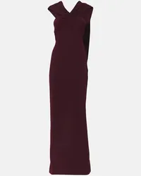 Roland Mouret Robe aus Cady Burgund