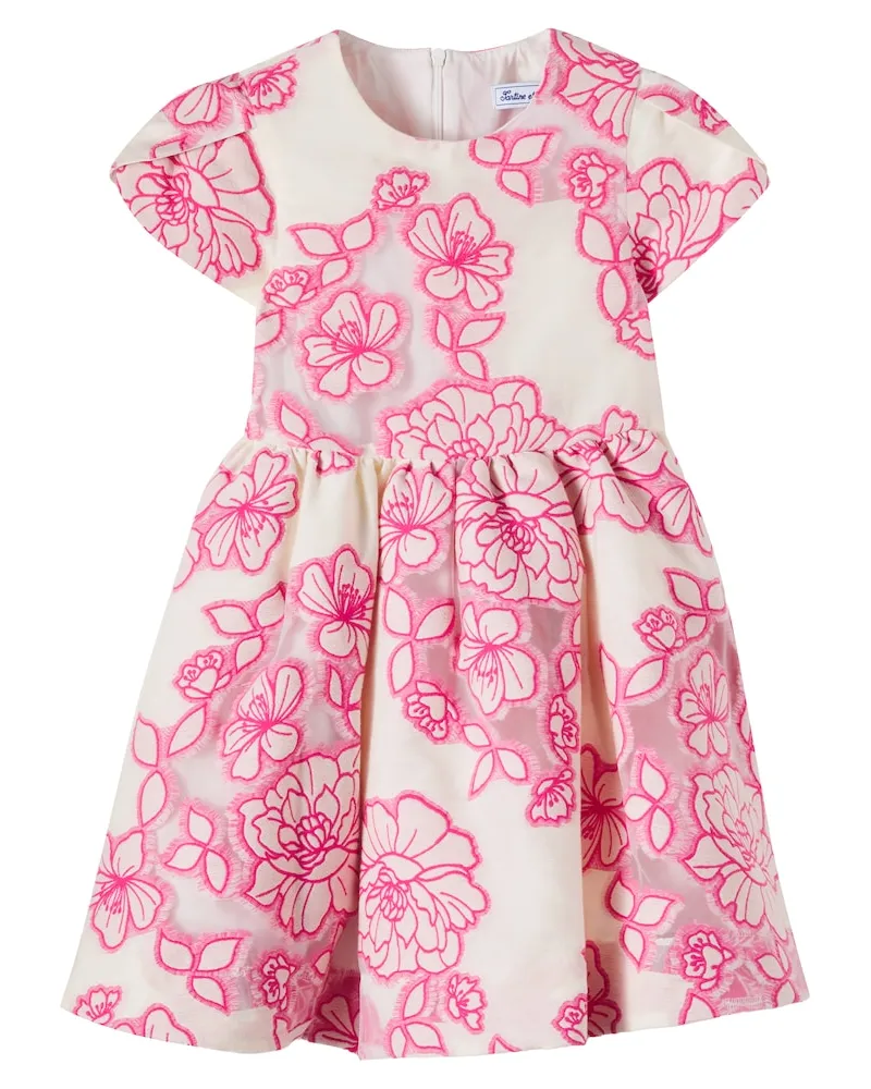 Tartine et Chocolat Kleid aus einem Baumwollgemisch Rosa
