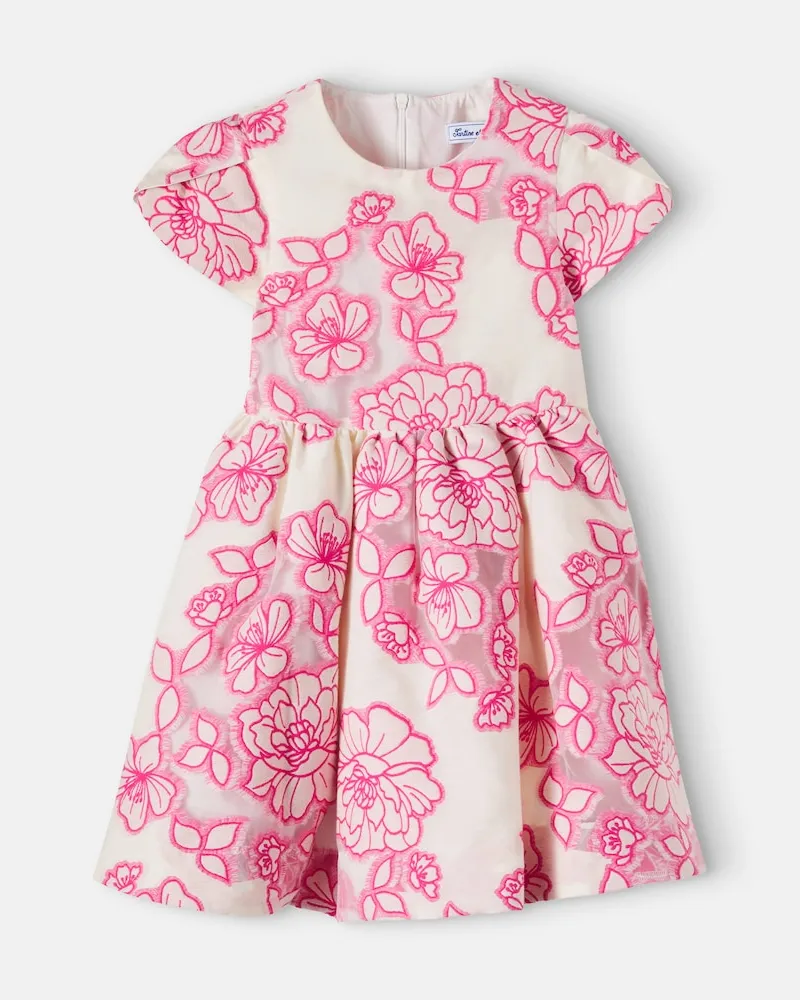 Tartine et Chocolat Kleid aus einem Baumwollgemisch Rosa
