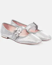 Roger Vivier Ballerinas Tres Vivier Babies Silber