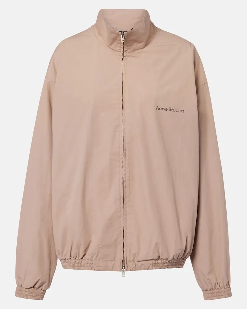 Acne Studios Jacke aus Baumwollpopeline Beige
