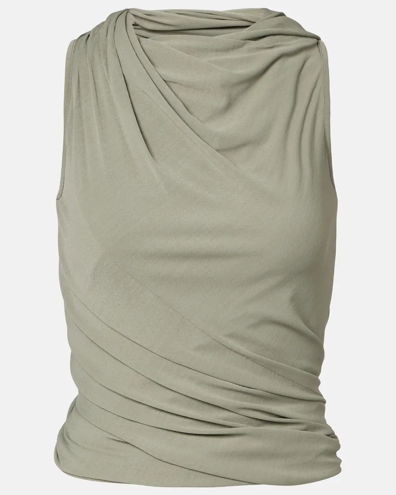 Rick Owens Lilies Top Luna aus Jersey Grün