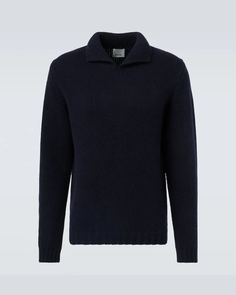 ALLUDE Pullover aus Wolle und Kaschmir Blau