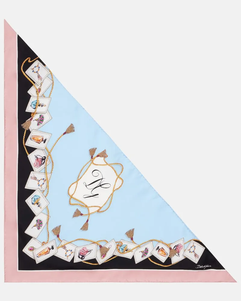 Dolce & Gabbana Tuch aus Seide Multicolor