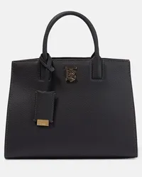 Burberry Tote Frances Mini mit Leder Schwarz