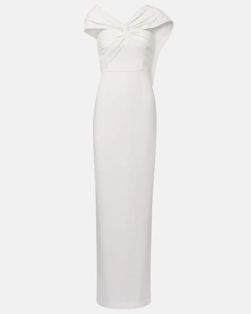 Roland Mouret Bridal Robe aus Cady Weiß
