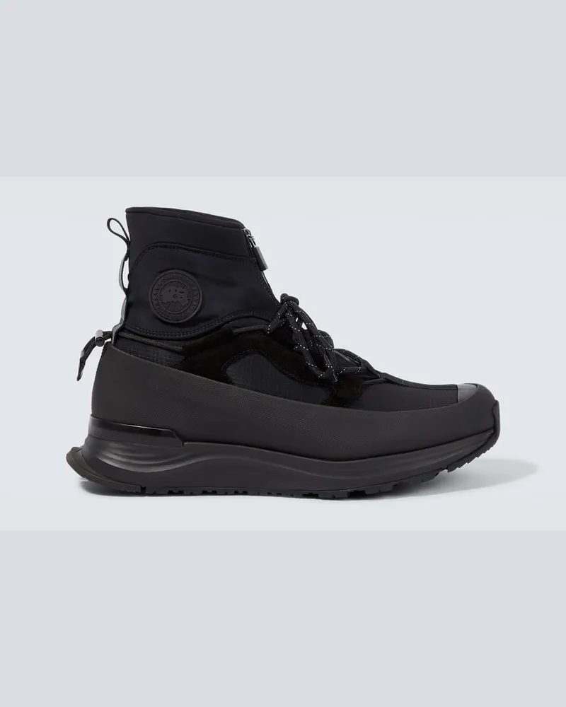 Canada Goose High-Top Sneakers Glacier Trail Schwarz