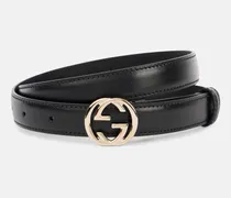 Gürtel Interlocking G aus Leder