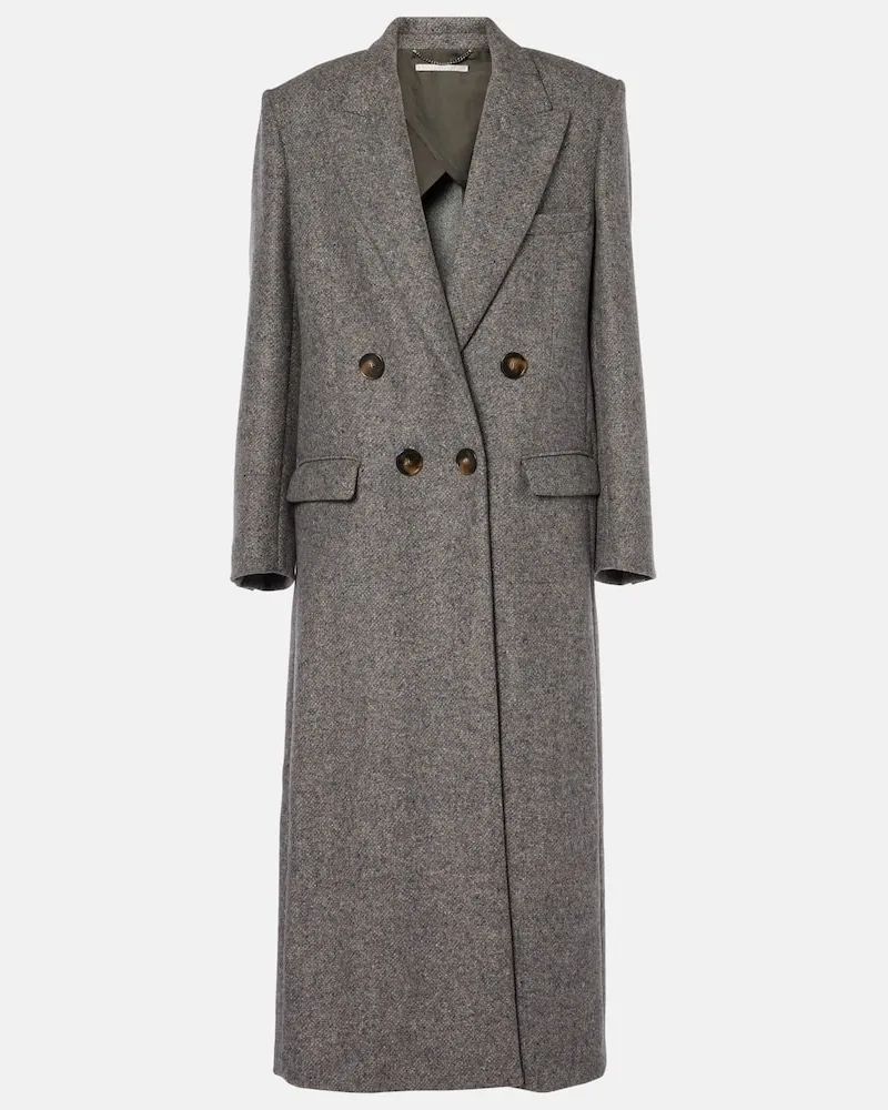 Stella McCartney Mantel aus einem Wollgemisch Grau