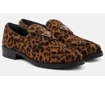 Bedruckte Loafers aus Kalbshaar