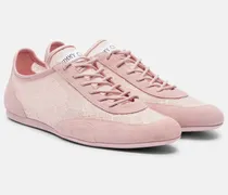 Sneakers Sunny aus Spitze mit Veloursleder