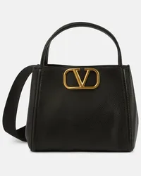 Valentino Garavani Tote Alltime Medium aus Leder Schwarz