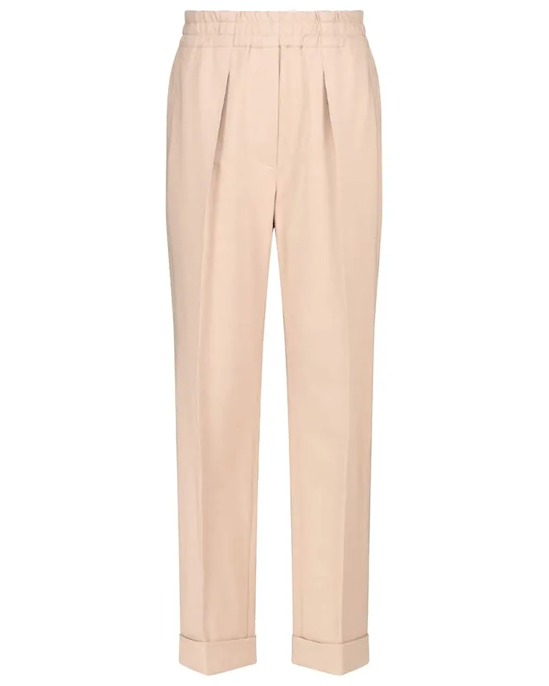 Brunello Cucinelli Hose aus Baumwolle Beige