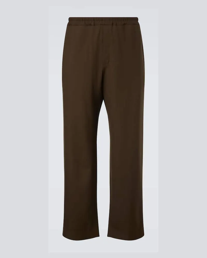 The Row Weite Hose Ari aus Wolle Grün