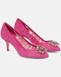 Dolce & Gabbana Pumps Bellucci 60 aus Spitze Pink