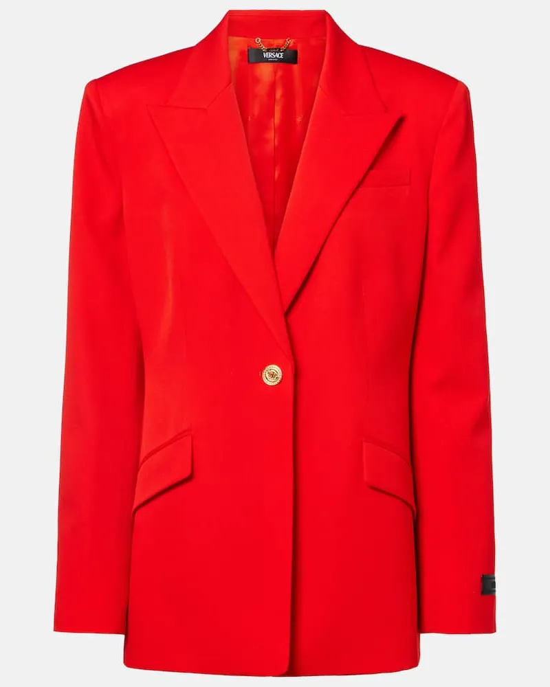 Versace Blazer aus Wolle Rot