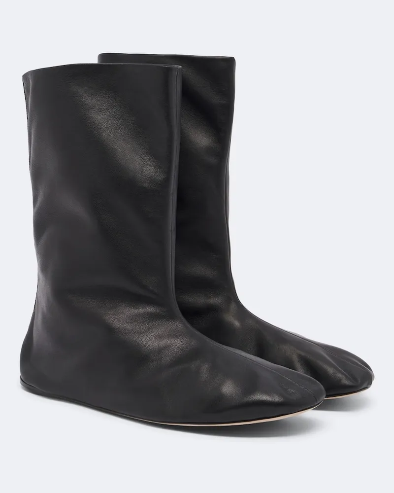 The Row Stiefel Esther aus Leder Schwarz