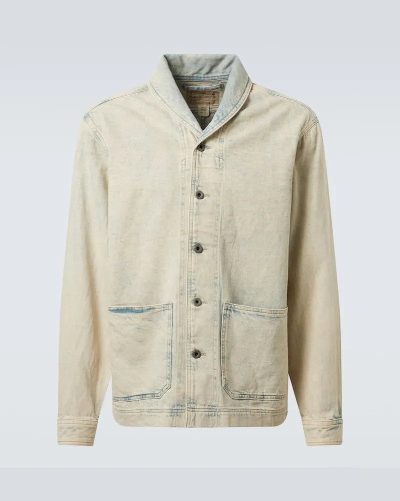 RRL Hemdjacke aus Denim Blau