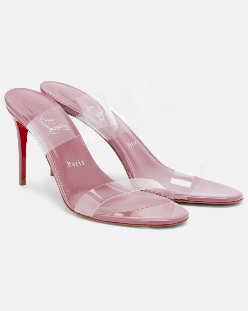 Christian Louboutin Pantoletten Just Nothing mit Leder Transparent