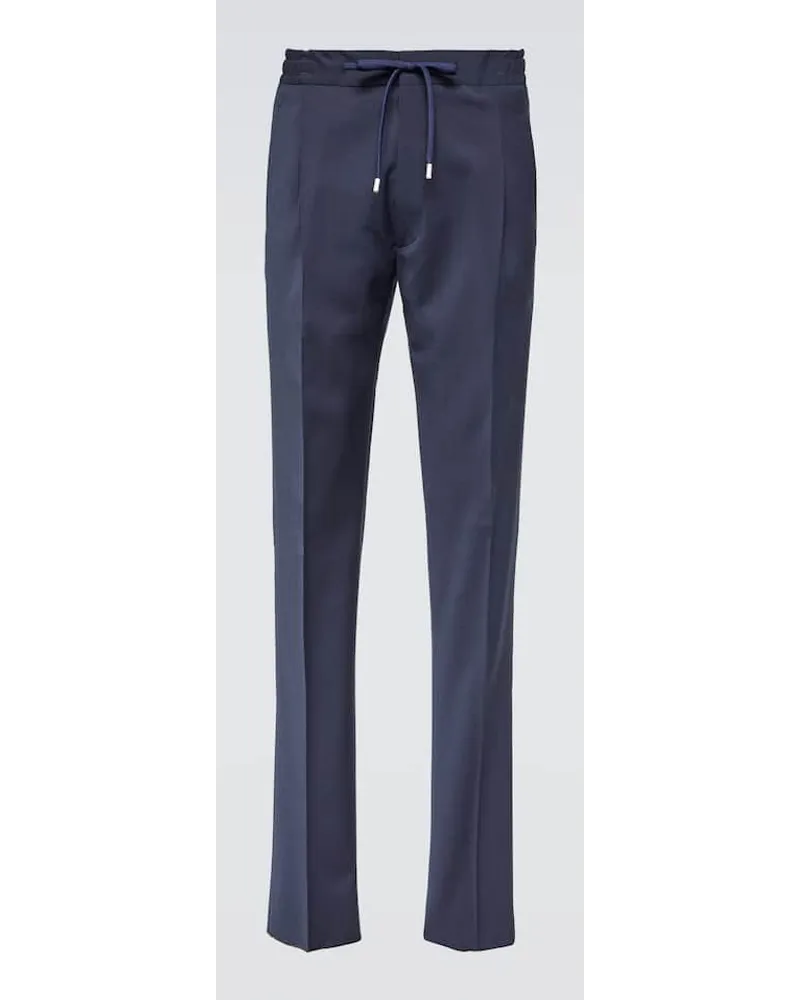 LARDINI Gerade Hose Easy Wear Blau