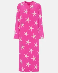 Valentino Garavani Kaftan Starfish aus Seide Pink