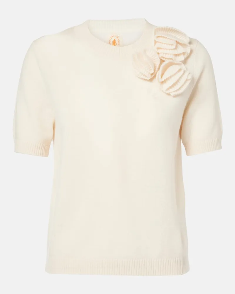 Jardin des Orangers Pullover aus Wolle und Kaschmir Beige