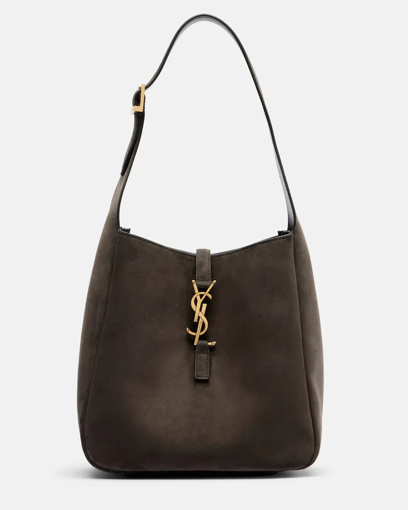 Saint Laurent Schultertasche Le 5 à 7 Supple Small Grau