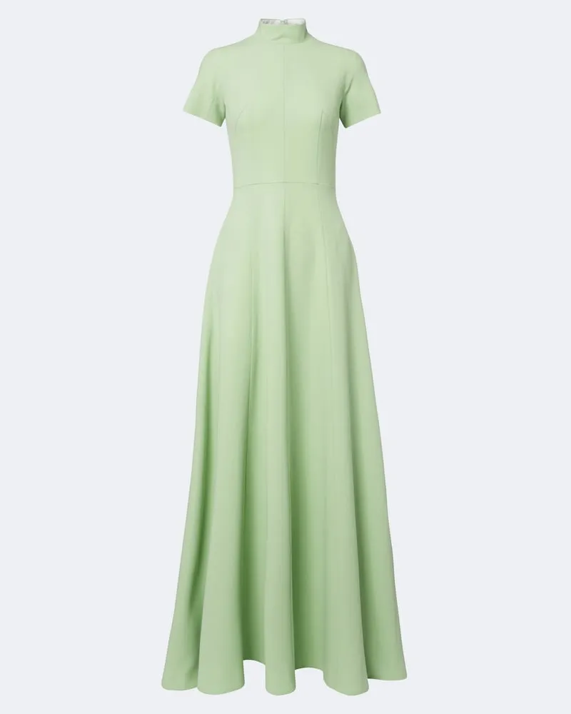 EMILIA WICKSTEAD Robe Malinda aus Woll-Crêpe Grün