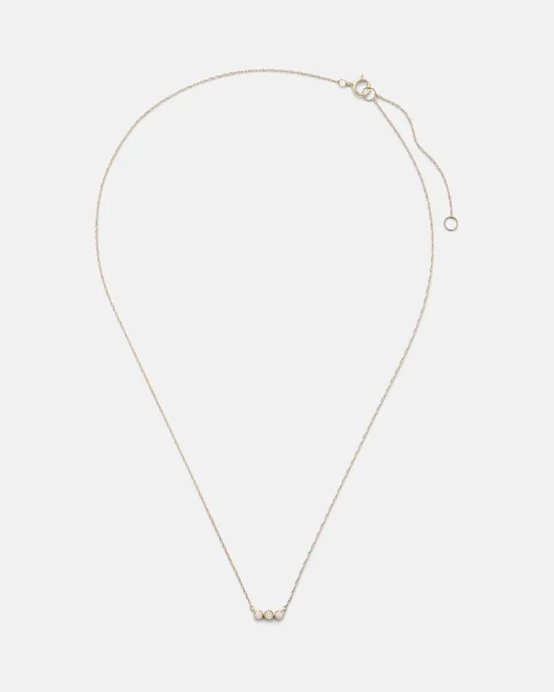 Stone & Strand Halskette aus 10kt Gelbgold mit Diamanten Gold