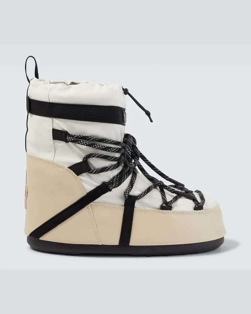 Moncler X Moon Boot Schneestiefel Icon Low Weiß