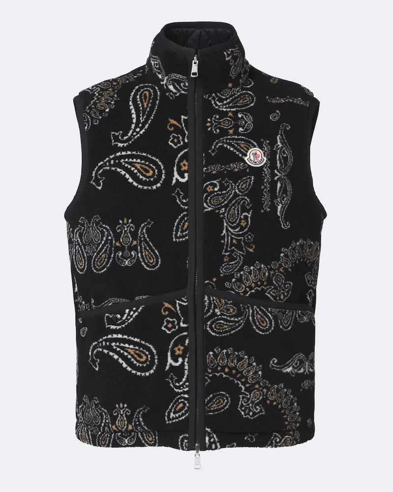 Moncler Wendbare Weste Schwarz