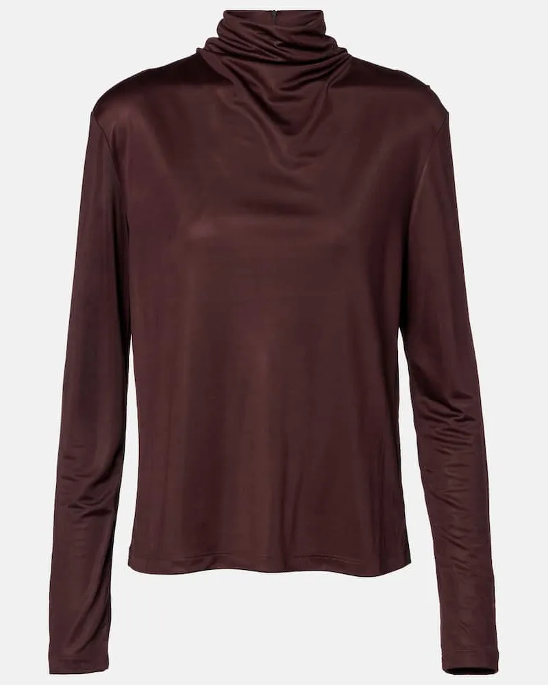 Dries van Noten Top Huala Burgunderrot