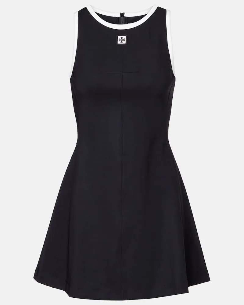 Tory Burch Tennis Kleid T Monogram aus Jersey Schwarz