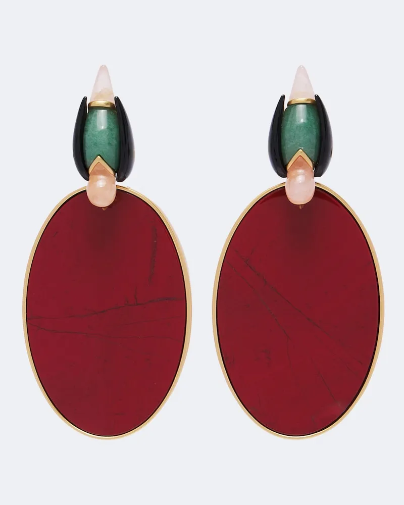 Zimmermann Ohrringe, 16kt vergoldet Gold