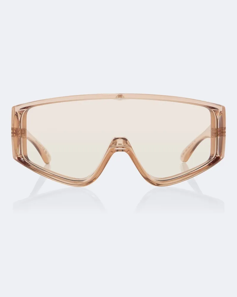 Saint Laurent Sonnenbrille Lettering Gelb